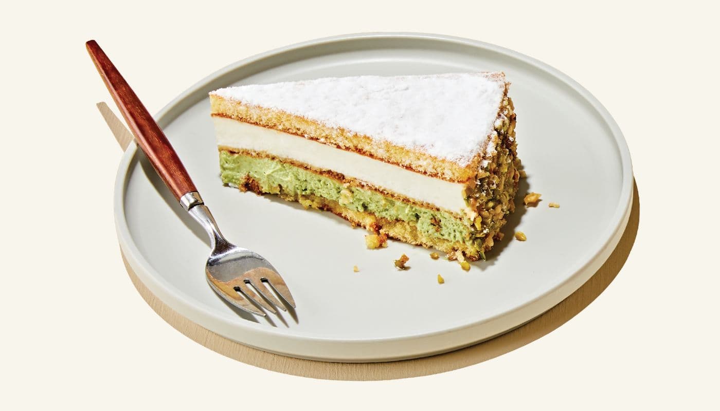Longos Ricotta And Pistachio Cake Slice