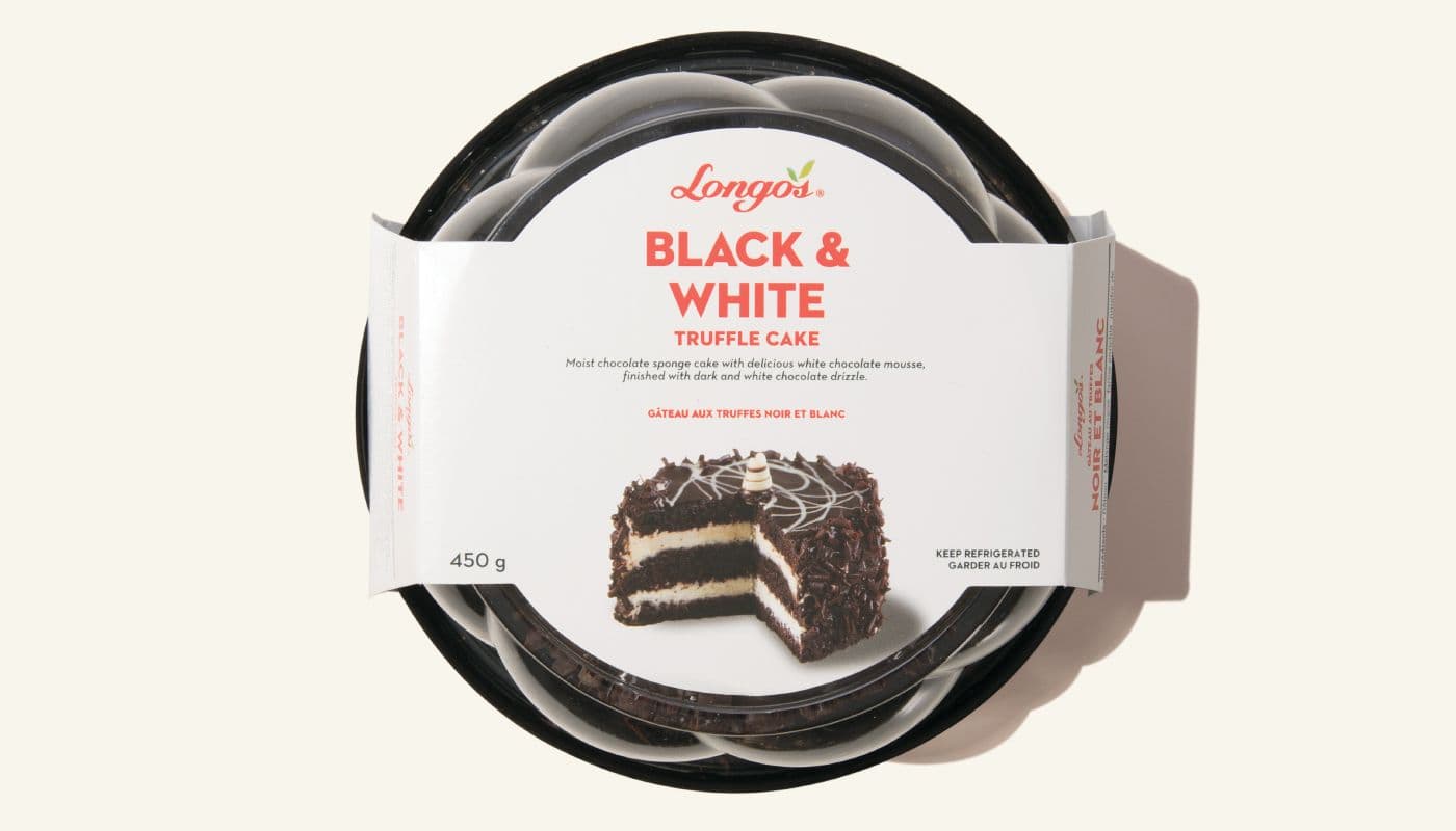 Black And White Truffle Cake