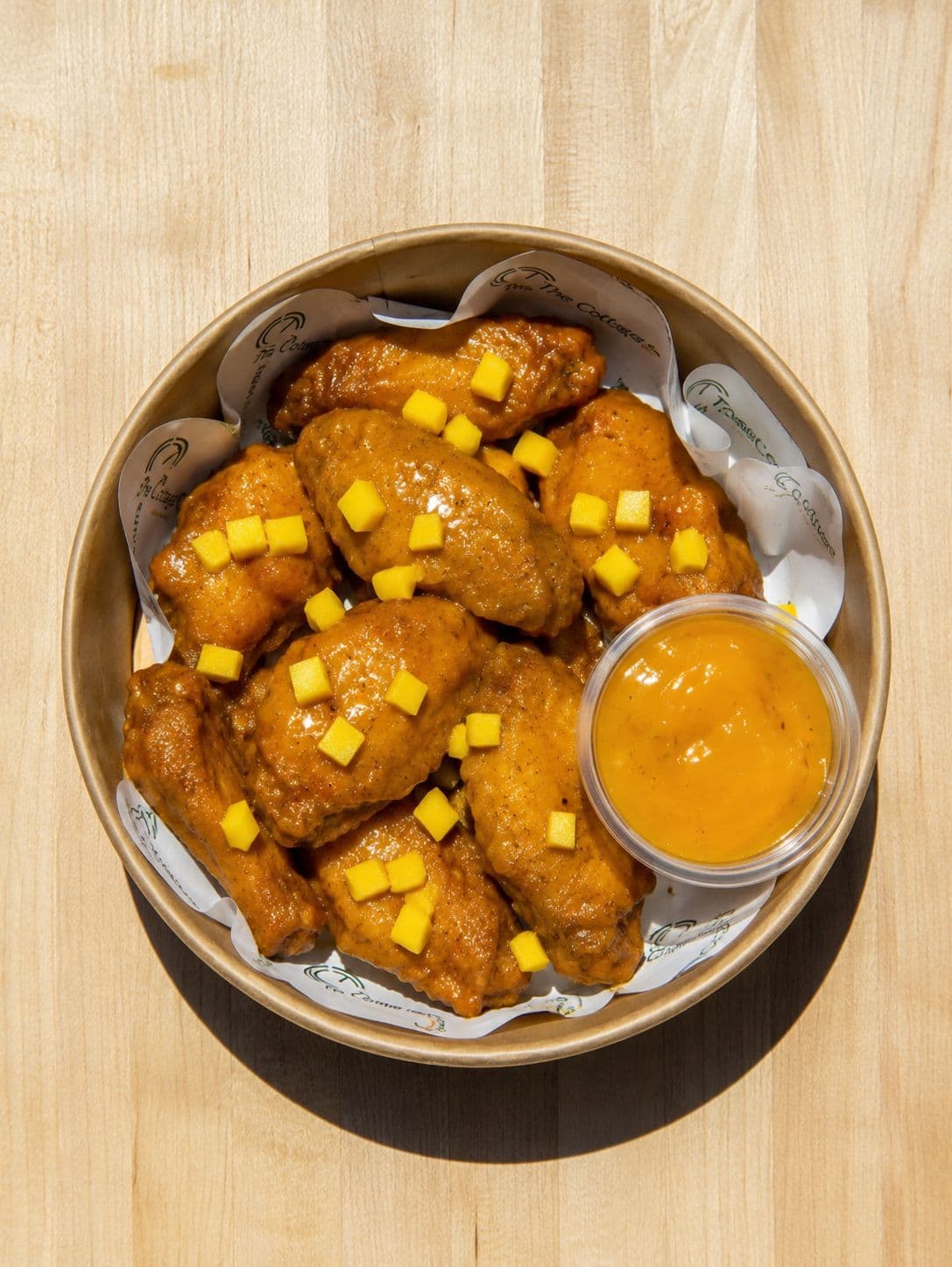 Chicken Wings with Mango Mint Dip - 11pc